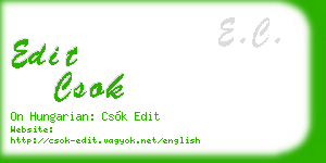 edit csok business card